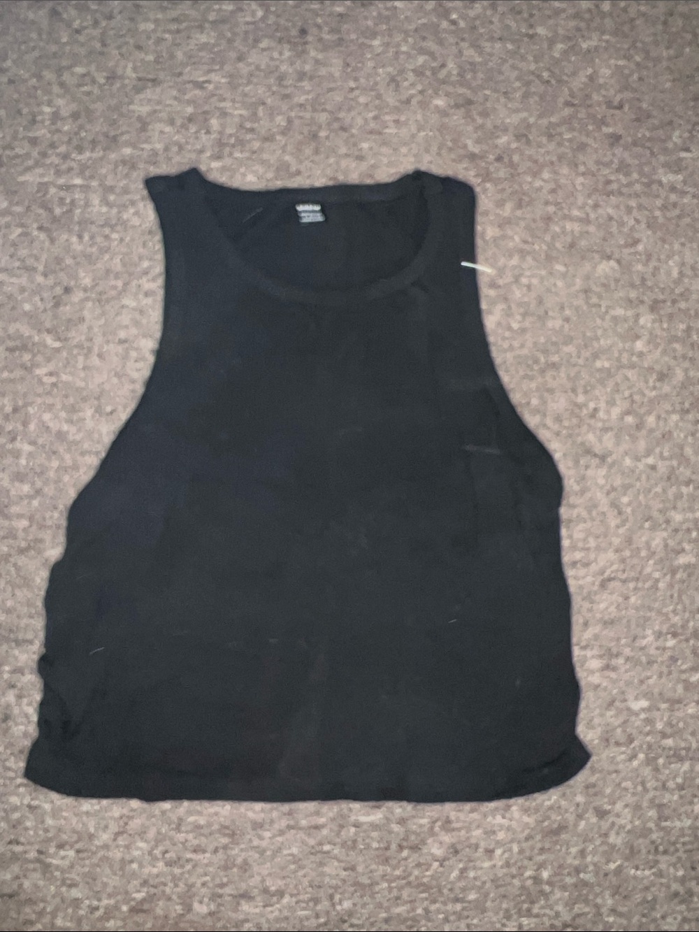 Black Sleeveless Tank Top